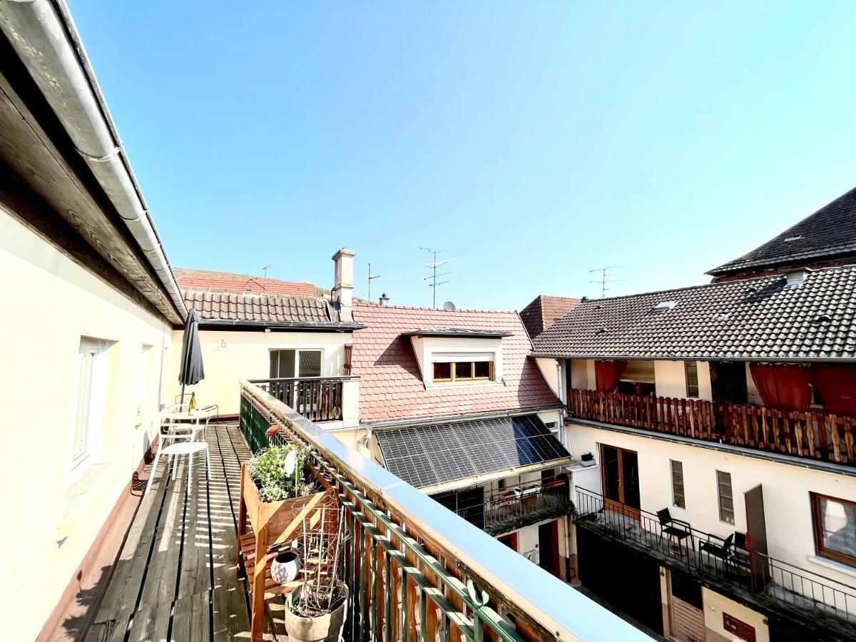Au nid de cigognes à Ribeauville avec garage et terrasse Ribeauvillé Exterior foto